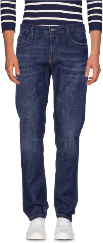 Bikkembergs Straight Jeans Blauw Heren
