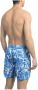 Bikkembergs Elegante blauwe zwemshorts met allover print Multicolor Heren - Thumbnail 2