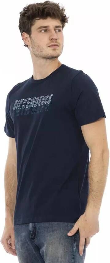Bikkembergs T-Shirts Blauw Heren