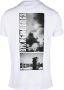 Bikkembergs Bordeaux T-Shirt voor Heren White Heren - Thumbnail 2