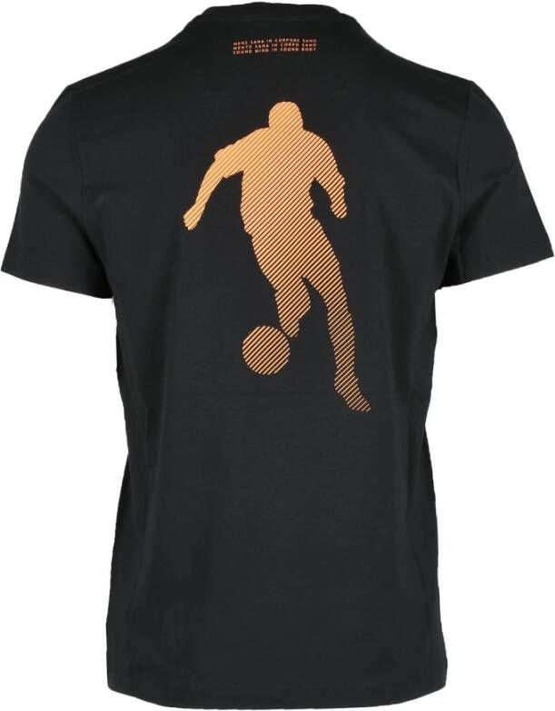 Bikkembergs Blauw T-shirt voor mannen Zwart Heren