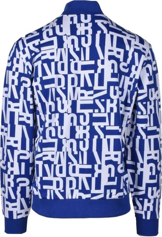 Bikkembergs Sweater met rits Blauw Heren