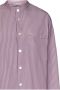 Birkenstock Paarse Gestreepte Oversized Shirt Purple - Thumbnail 2