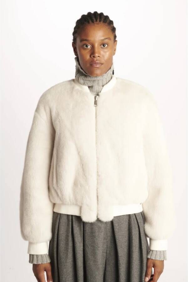 Blancha Faux Fur & Shearling Jackets Wit Dames