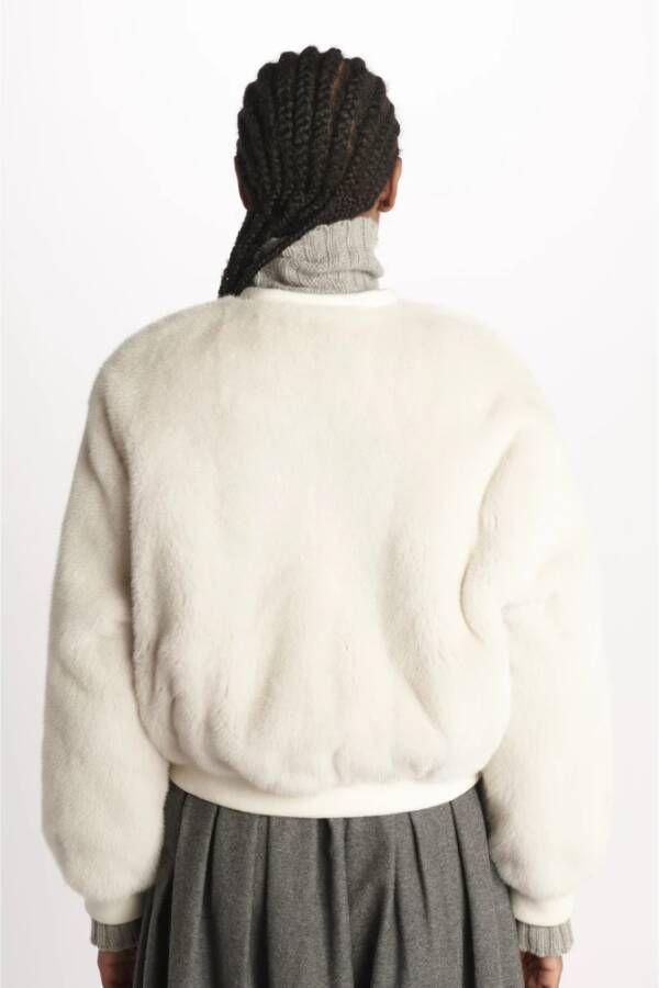 Blancha Faux Fur Shearling Jassen White Dames