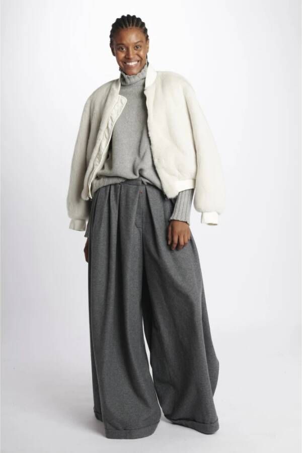 Blancha Faux Fur Shearling Jassen White Dames