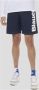 Blauer Donkerblauwe Monochrome Boxer Zwemkleding Blauw Heren - Thumbnail 2