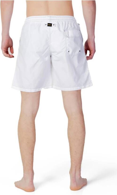 Blauer Heren Strandkleding Logo 23Sblun02467 Wit Heren