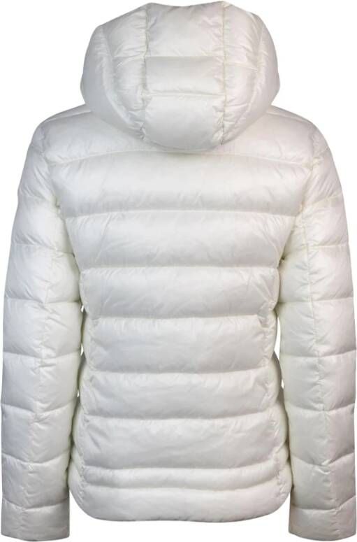 Blauer Witte Jas met Ritssluiting en Diverse Eigenschappen Wit Dames