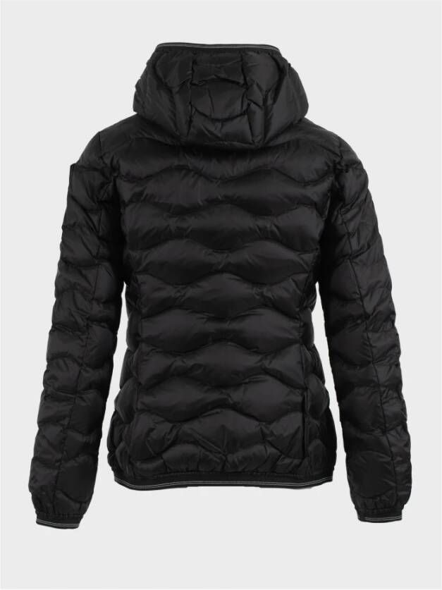 Blauer Donsjack met capuchon Black Dames