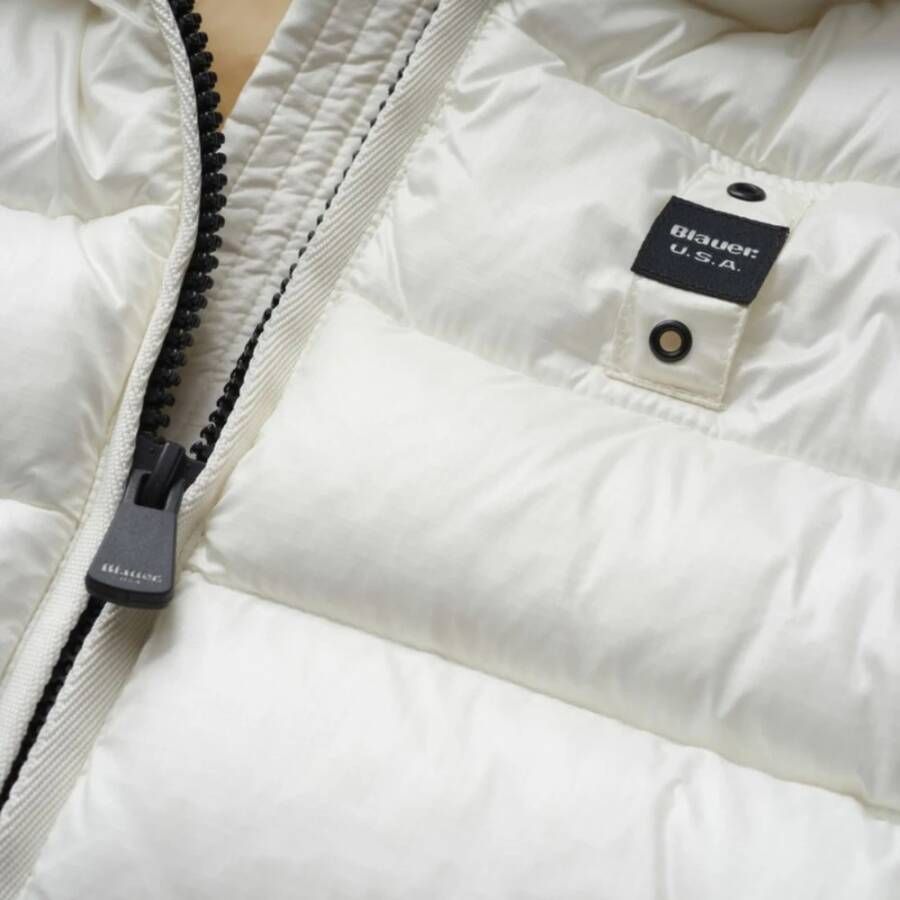 Blauer Down Jackets Wit Dames