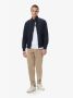 Blauer Monochrome Lichtgewicht Neopreen Bomberjack Blauw Heren - Thumbnail 2