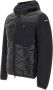 Blauer Zwarte gewatteerde jas met neopreen armen en capuchon Black Heren - Thumbnail 4