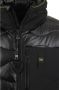 Blauer Zwarte gewatteerde jas met neopreen armen en capuchon Black Heren - Thumbnail 2