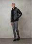Blauer Gewatteerde Nylon Pufferjas met Capuchon Zwart Heren - Thumbnail 2