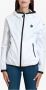 Blauer Nylon Hoodies met Contrasterende Rits White - Thumbnail 2