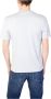 Blauer Lichtblauw Effen Ronde Hals T-shirt Blauw Heren - Thumbnail 2