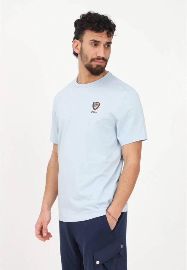 Blauer T-shirt Blauw Heren