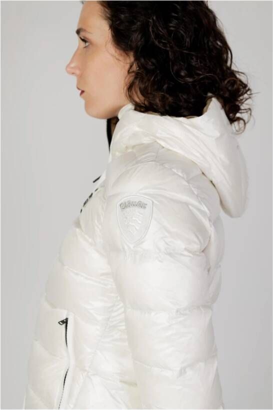Blauer Witte Damesjas Wit Dames