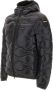 Blauer Gewatteerde Nylon Pufferjas met Capuchon Zwart Heren - Thumbnail 4