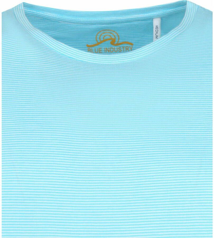 Blue Industry M86 T-Shirt Streep Blauw - Foto 3