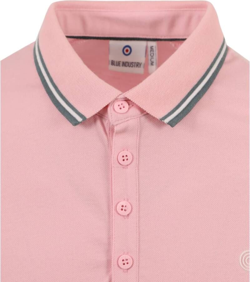 Blue Industry Piqué Poloshirt Roze Heren
