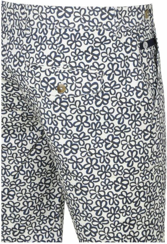 Blue Industry Short M8 Bloemen Donkerblauw - Foto 2