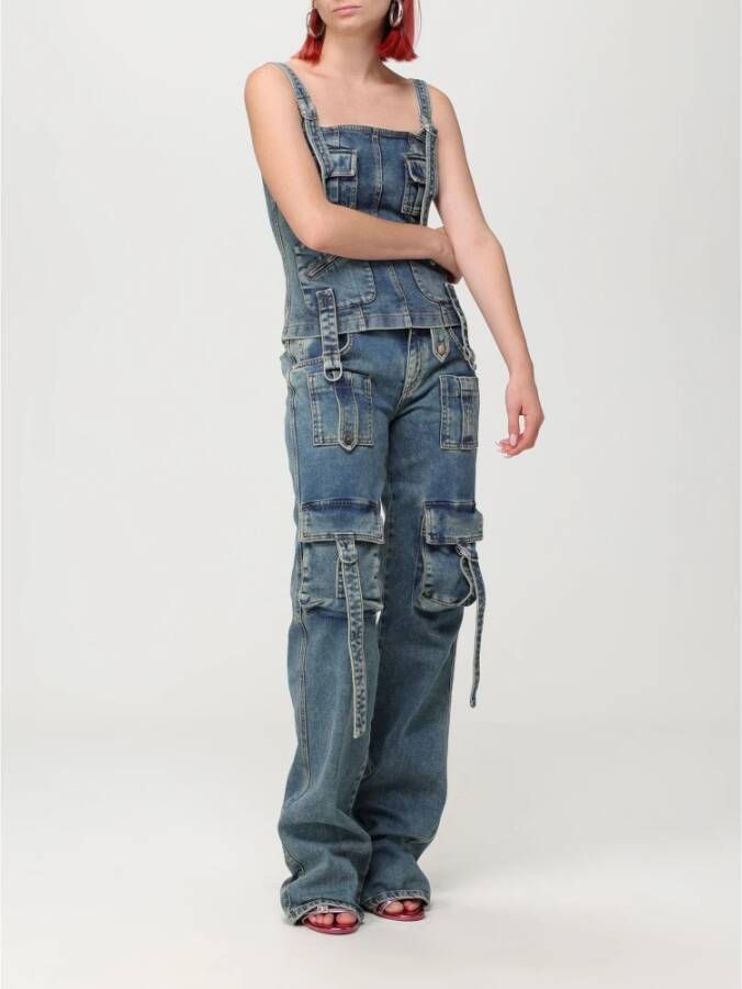 Blumarine Cargo Jeans Broek Blauw Dames