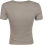 Blumarine Grijze T-shirts en Polos met geborduurd logo Gray Dames - Thumbnail 2