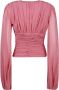 Blumarine Ruched-detail blouse Roze Dames - Thumbnail 2