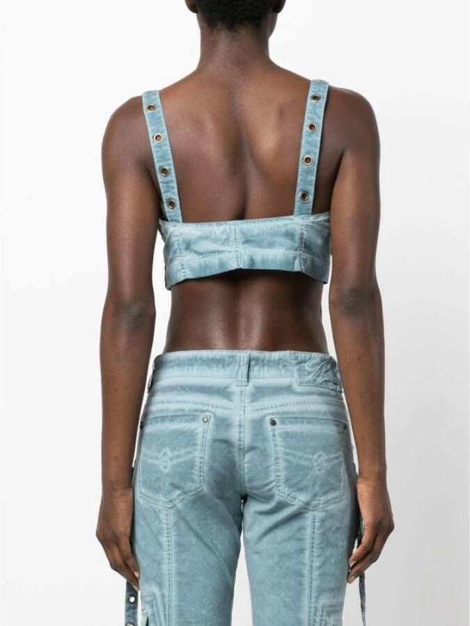 Blumarine Sleeveless Tops Blauw Dames