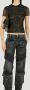 Blumarine Crystal B T-shirt Zwart Dames - Thumbnail 2