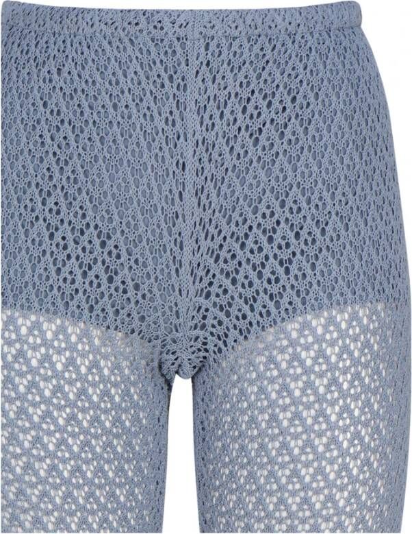 Blumarine Wide Trousers Blauw Dames