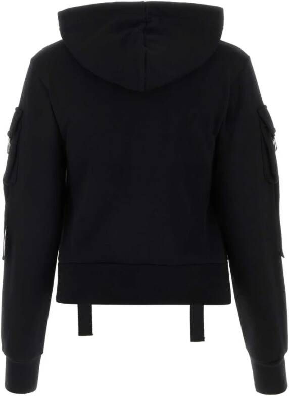 Blumarine Zwarte katoenen sweatshirt Stijlvol en comfortabel Zwart Dames