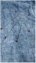 BOB Stijlvolle Blauwe Geborduurde Overhemd Blauw Heren - Thumbnail 2