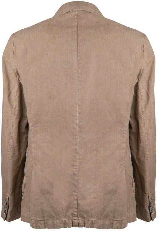 BOB Beige Katoenen Linnen Jas Beige Heren