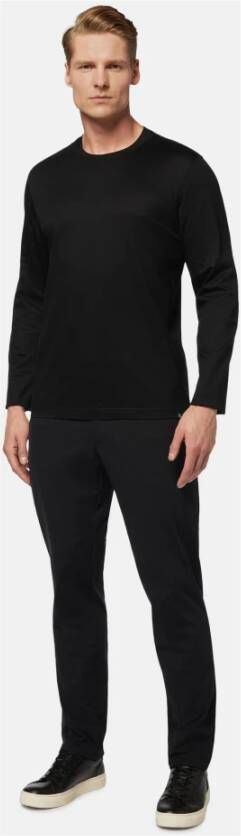 Boggi Milano B Tech Btech Stretch Nylon Trousers Zwart Heren