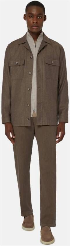 Boggi Milano Casual Shirts Beige Heren