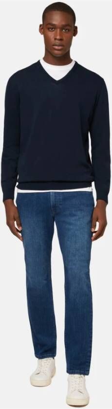 Boggi Milano Knitwear Blauw Heren