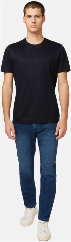Boggi Milano T-Shirts Blauw Heren