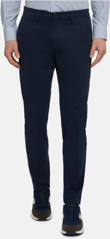 Boggi Milano Trousers Blauw Heren