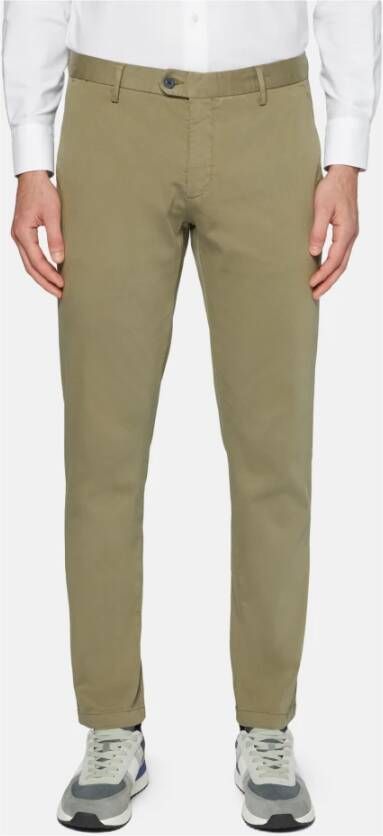 Boggi Milano Trousers Groen Heren