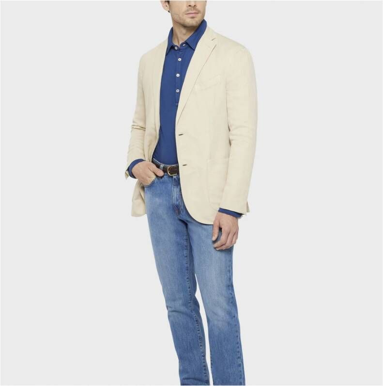 Boglioli Trousers Blauw Heren