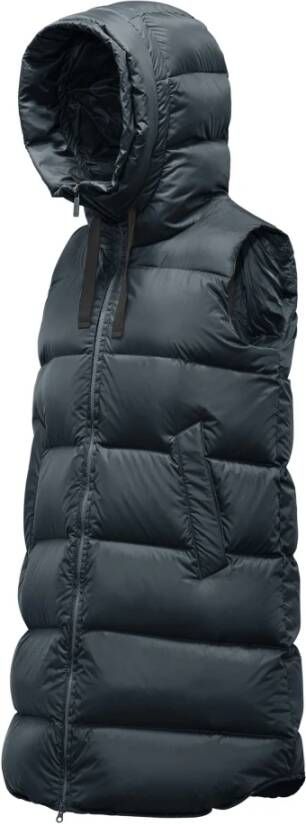BomBoogie A-Lijn Donsvest van Gerecycled Nylon Blauw Dames