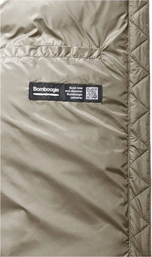 BomBoogie A-vormige donsvest in helder nylon Brown Dames