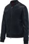 BomBoogie Friz Leren Jas Blauw Heren - Thumbnail 2