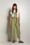 BomBoogie Cargo Ballon Fit Broek met Twee-Tone Touw Riem Groen Dames - Thumbnail 2