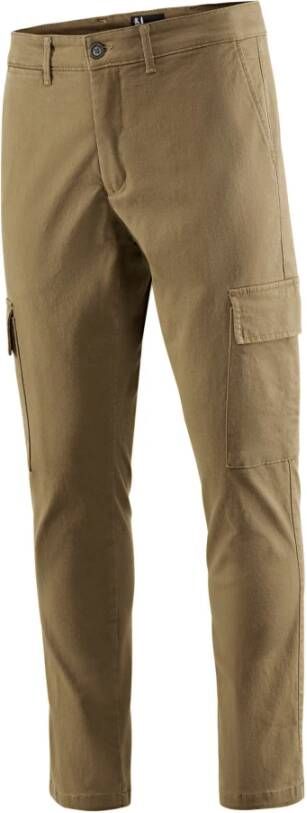 BomBoogie Cargo Broek van Stretch Katoen Beige Heren