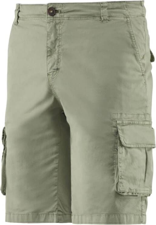 BomBoogie Cargo Shorts van Stretch Katoen Groen Heren