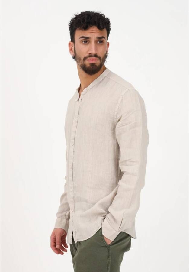 BomBoogie Casual Overhemd Beige Heren